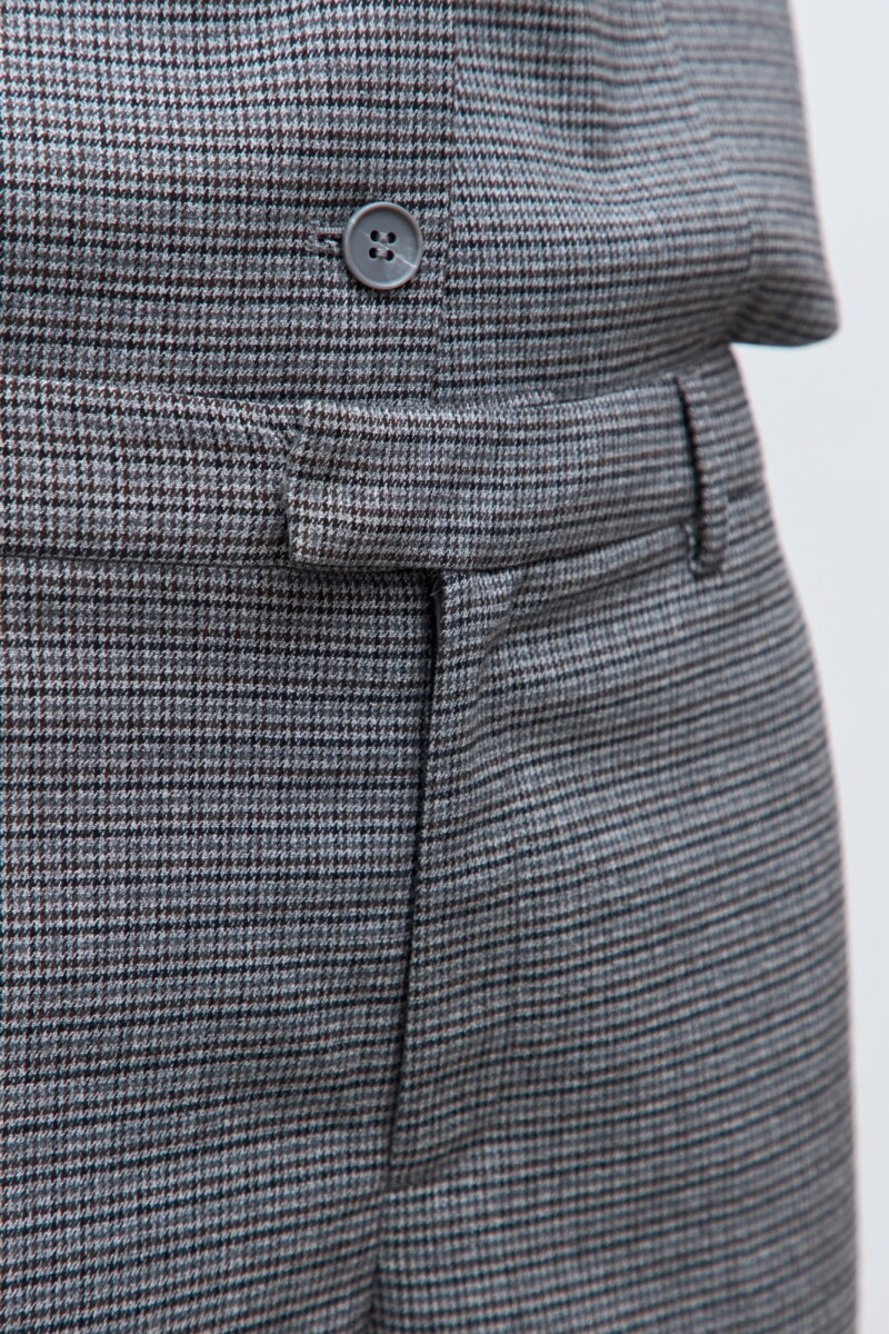 Pantalón sastrero fantasía gris