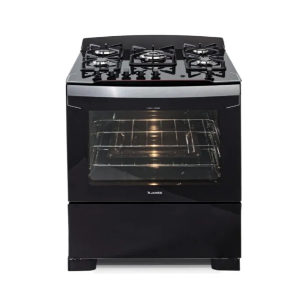 Cocina a Gas 5 Hornallas James C 805 V Negro Cocina a Gas 5 Hornallas James C 805 V Negro