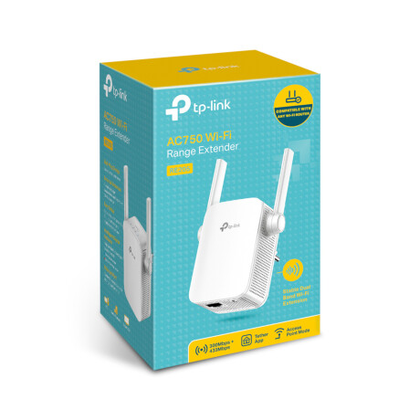Tp-link - Extensor de Red Wifi. Doble Banda AC750 - RE205. Color Blanco. 001
