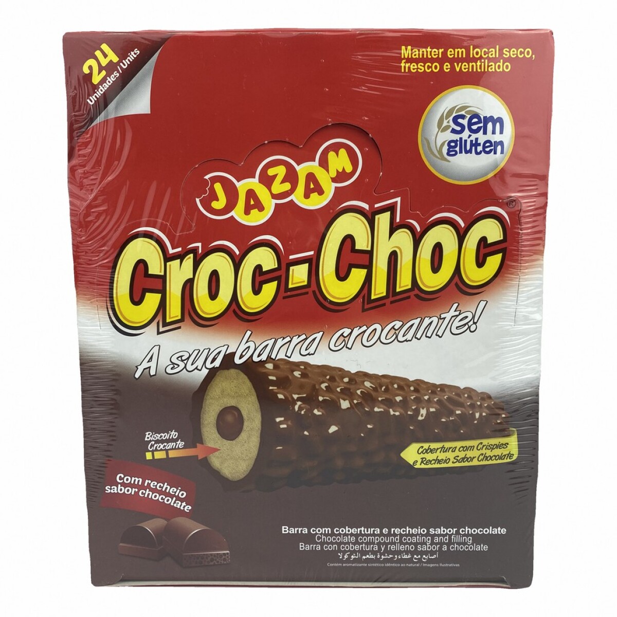 Barrita Croc Choc Jazam x24 - Relleno Chocolate 
