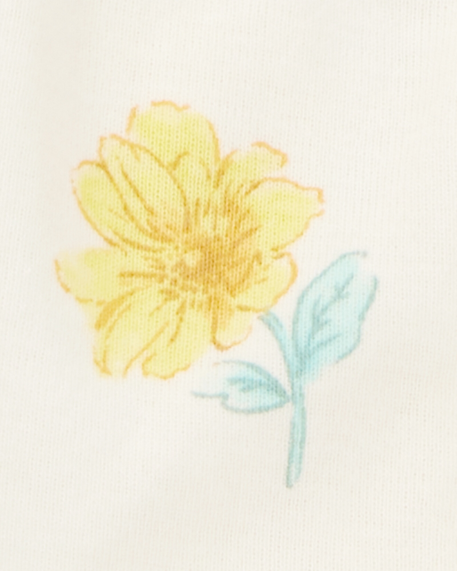 Set tres piezas de algodón, pantalón, saco con capucha y body, diseño floral Set tres piezas de algodón, pantalón, saco con capucha y body, diseño floral