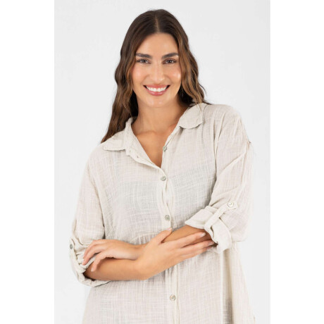 Camisola larga toscana Beige