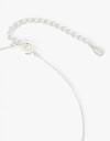 Cadena Corta con Dije Metal Collar Corto De Plata Con Dije - Plateado