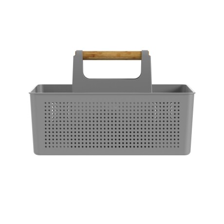 CESTA ALMACENAJE POLIPROPILENO GRIS FLOW