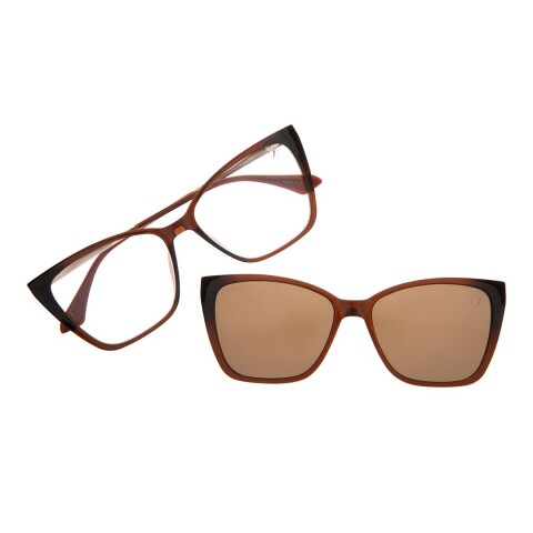 Armazón Chilli Beans Chipre más intercambiable de Sol Marrón Oscuro