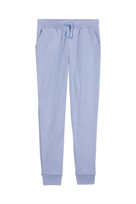 Pantalón deportivo de algodón, azul. Talles 6-14 Sin color