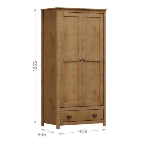 Armario 2 Puertas 1 Cajón Topazio Freijo U