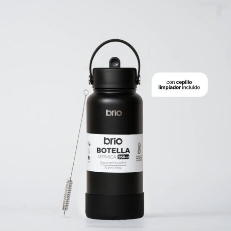 Botella Térmica Brio 950ml Acero Inox Negro