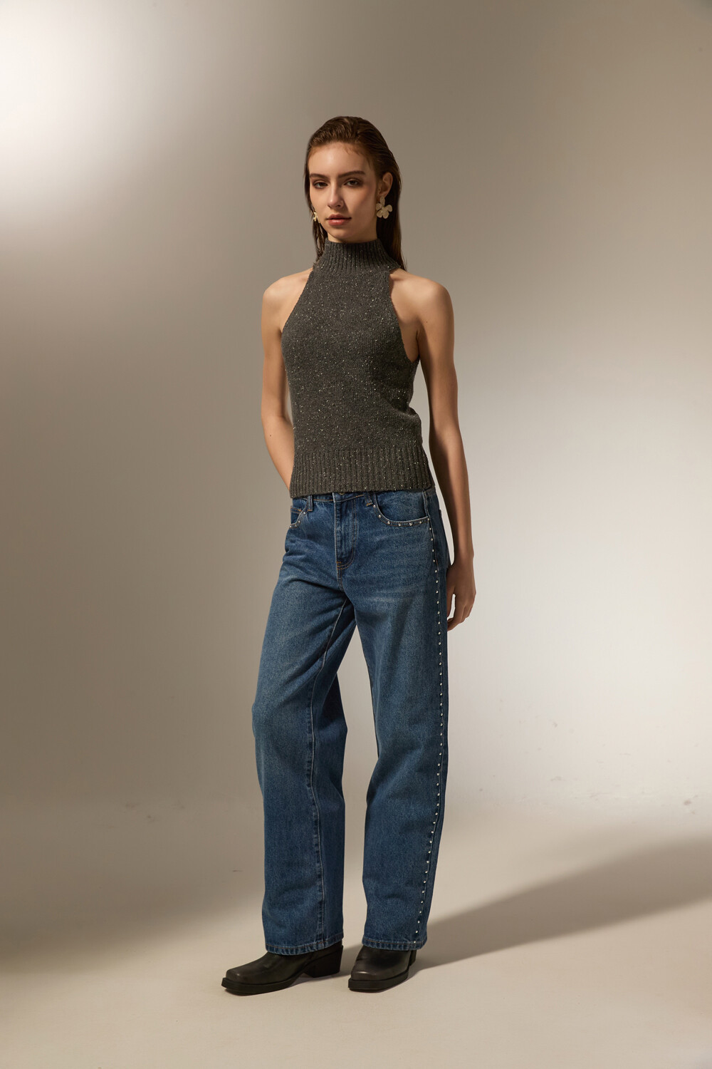 Tops Umbriax Gris Melange Oscuro