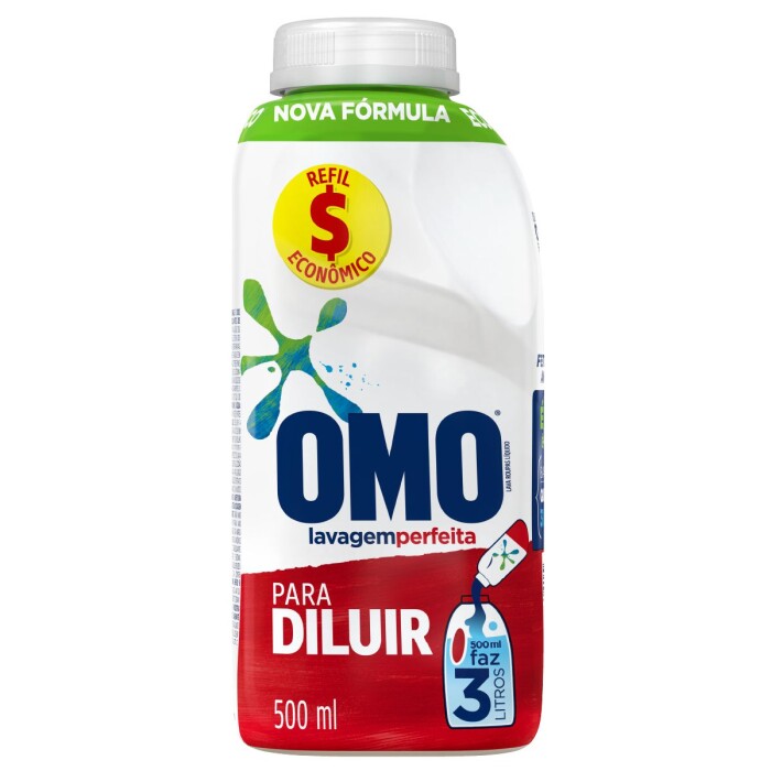 OMO JABON LIQ CONCENTRADO P/DILUIR 500 única