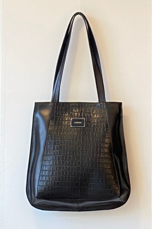 Cartera Selene Crocco Negro Combinada
