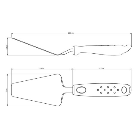 Pala Espatula para Torta y Pizza Utilita Blanco 19 cm Tramontina Pala Espatula para Torta y Pizza Utilita Blanco 19 cm Tramontina