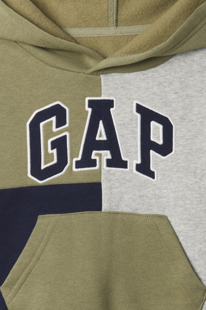 Canguro Logo Gap Con Felpa Toddler Niño Light Heather Grey B08