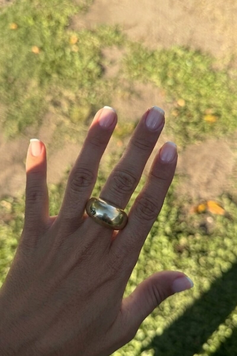 Oval Ring Dorado