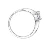 Anillo cintillo - Plata y Oro - zirconia - AN5991 conpiedra