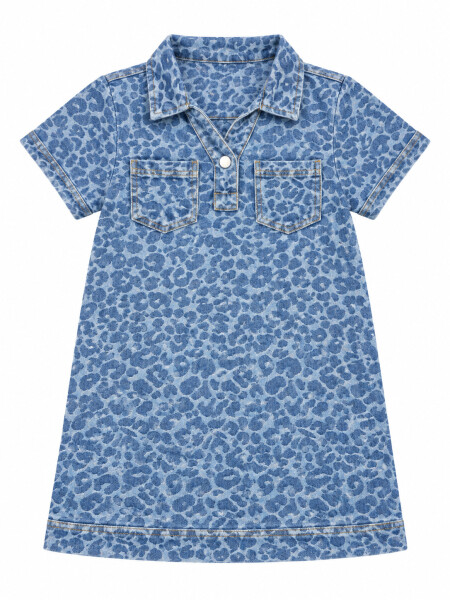 VESTIDO RAMONA KIDS AZUL.