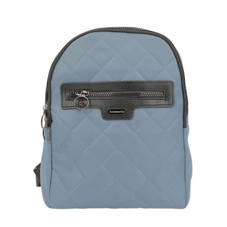 Mochila capitoneada Canva modelo Mykonos Gris