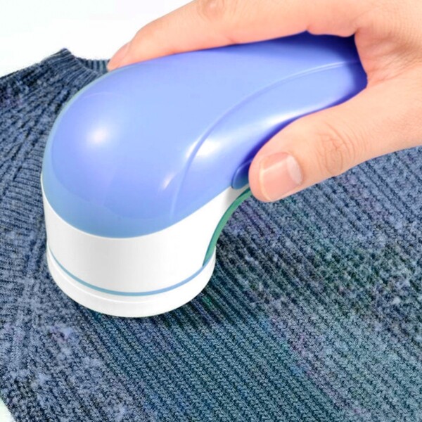 Quita Pelusa Eléctrico Removedor Saca Polvo Buzo Prenda Ropa Variante Color Azul