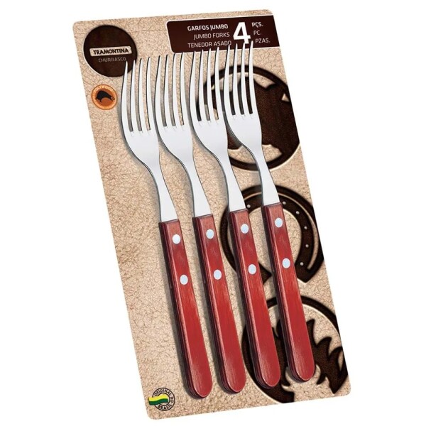 BLISTER DE TENEDORES JUMBO POLYWOOD LINE X 4uni. TRAMONTINA - 21199/797 BLISTER DE TENEDORES JUMBO POLYWOOD LINE X 4uni. TRAMONTINA - 21199/797