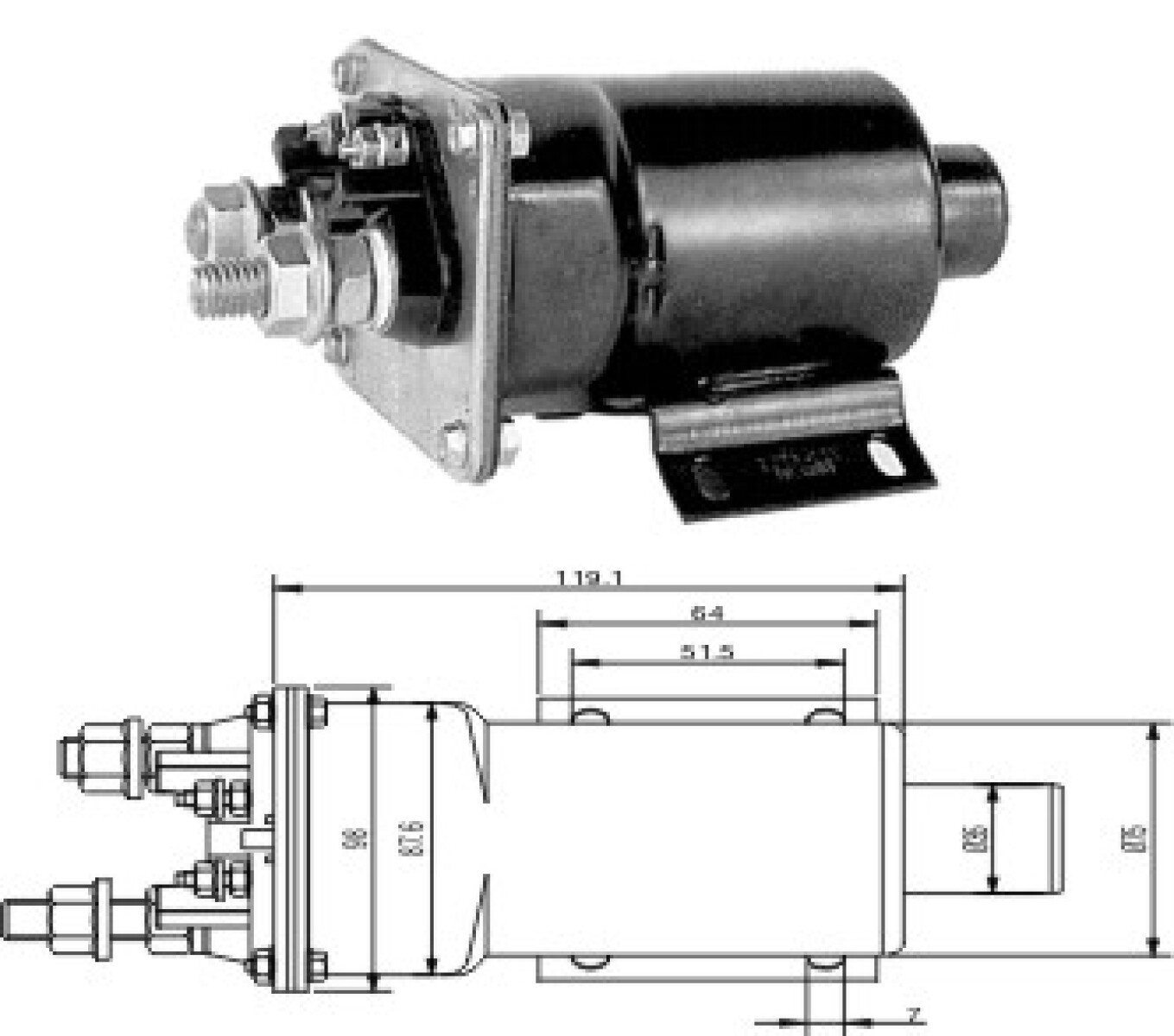 AUTOMATICO DE ARRANQUE - 12V AUTOMATICO DELCO 40MT =SS.50 ZM 