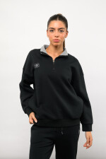 Buzo medio cierre terra Negro