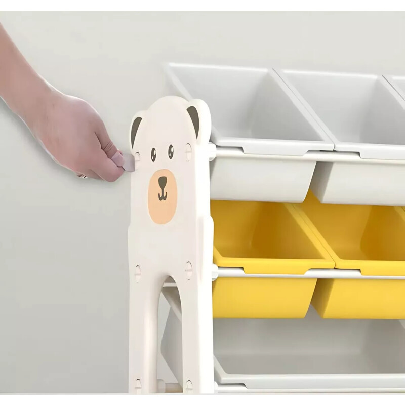 Organizador Plástico 10 Reparticiones Con Diseño P/niños Blanco