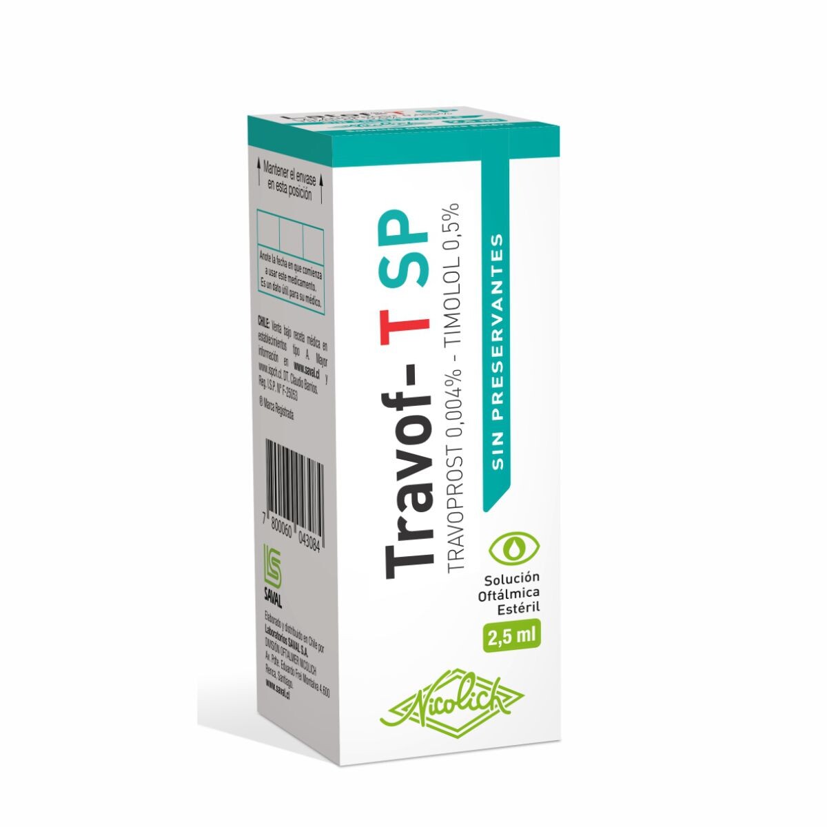 TRAVOF - T SP SOL. OFTALMICA FR. X 2,5 M 