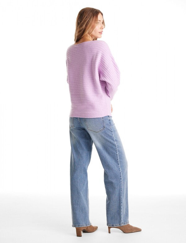 Buzo Ribs Dolman LAVANDA