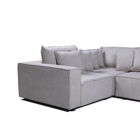 Sofá Modular Maia (4 módulos) - Tela Microfibra 18008 (Beige)