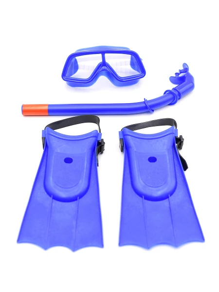 LENTES SET C/ SNORKEL Y PATAS AZUL