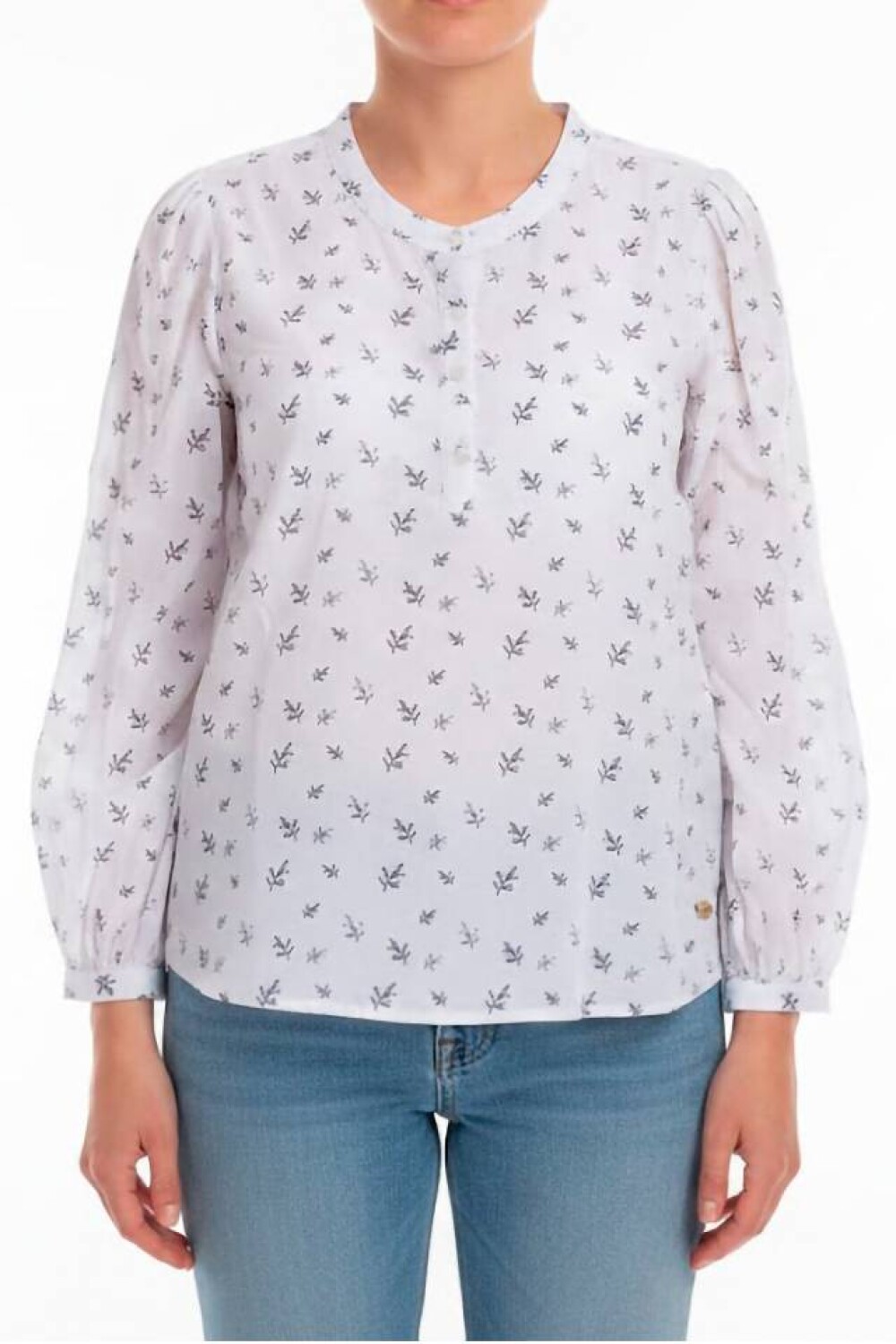 BLUSA MANGA LARGA Azul