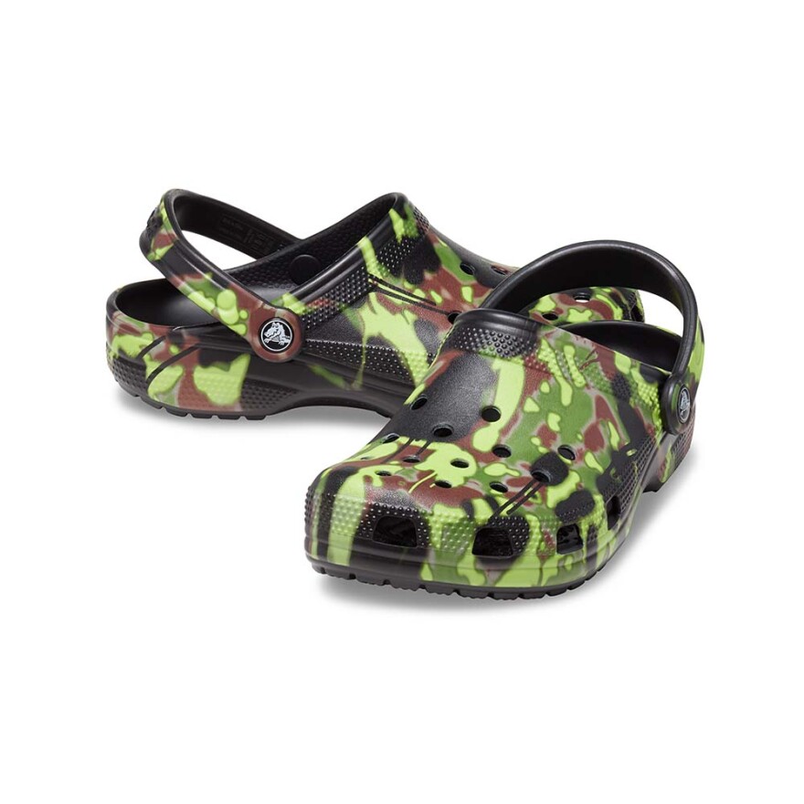 Classic Spray Camo Clog - Unisex Black