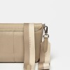 Morral Nina en cuero graneado Taupe