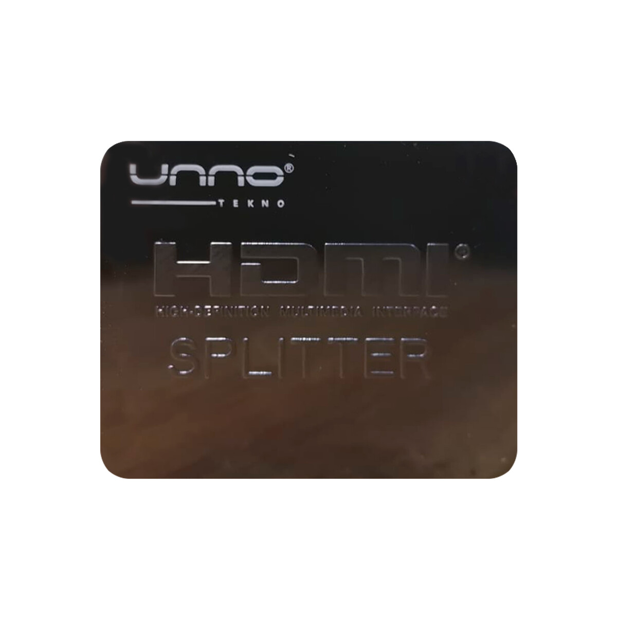 Unno - Splitter HDMI 2 Puertos HB1204BK - 1 Entrada / 2 Salidas. 4K X 2K (3840 X 2160) a 30 Hz. - 001 