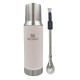 Set Stanley Termo tapa mate 2en1 800ml + Bombilla Rosa