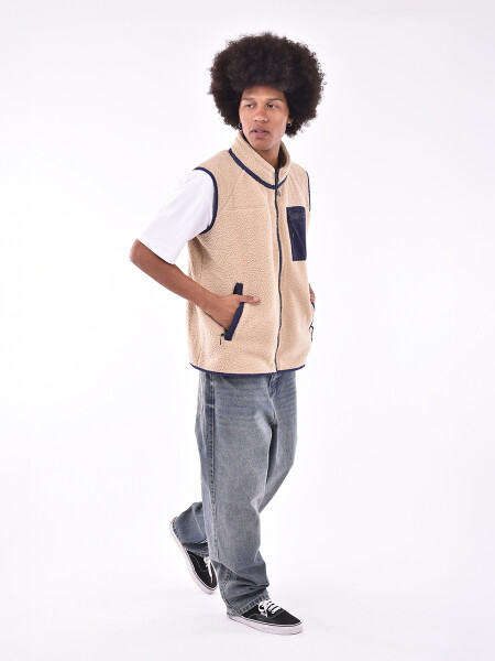 CHALECO AIKE BEIGE (V)