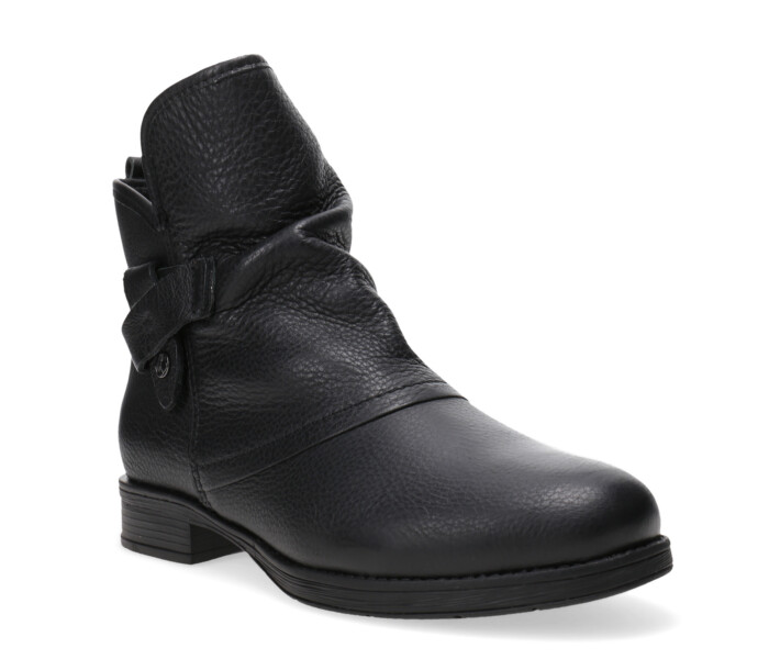 Bota de cuero Preto