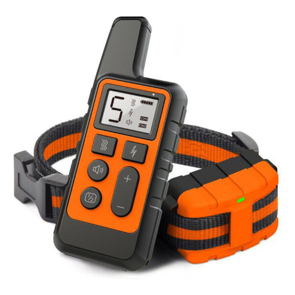 Collar Antiladridos Control Remoto Sumergible Entrenamiento Variante Color Naranja