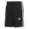 Short de Hombre Adidas Essentials French Terry 3 Tiras Negro - Blanco
