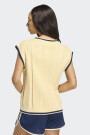 CHALECO TEJIDO TRENZADO Amarillo