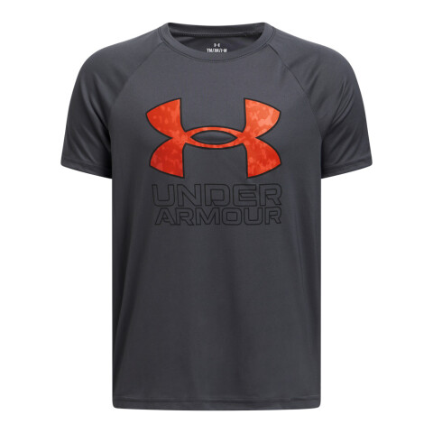 UA B TECH HYBRID PRINT SS-RED GRY-026