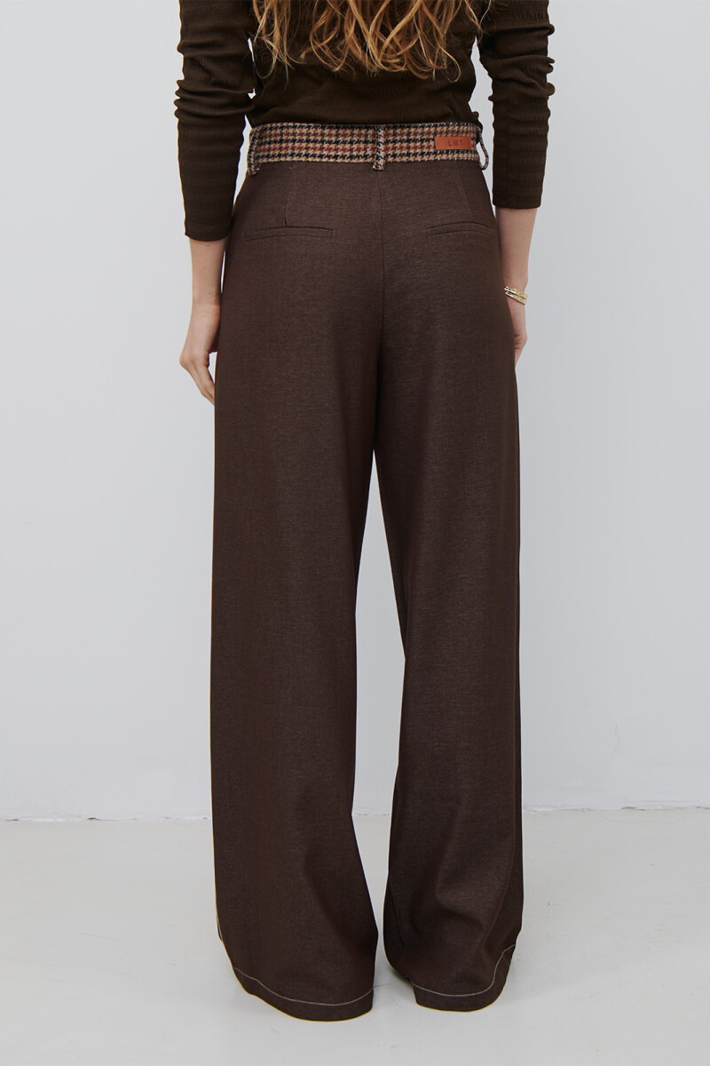 PANTALON GLEN MARRON