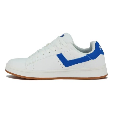 Championes Pony Lifestyle Square Pu Hombre Blanco-Azul