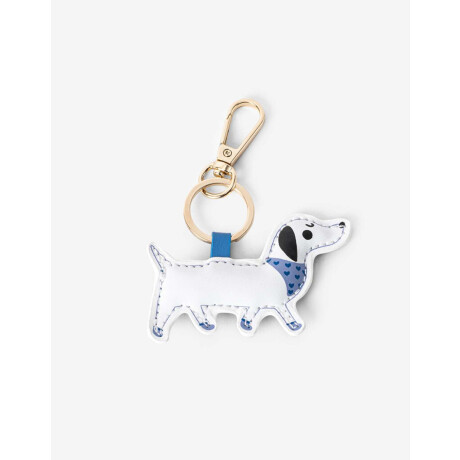 Llavero Y Bag Charm Perro Salchicha Combinacion Multicolor