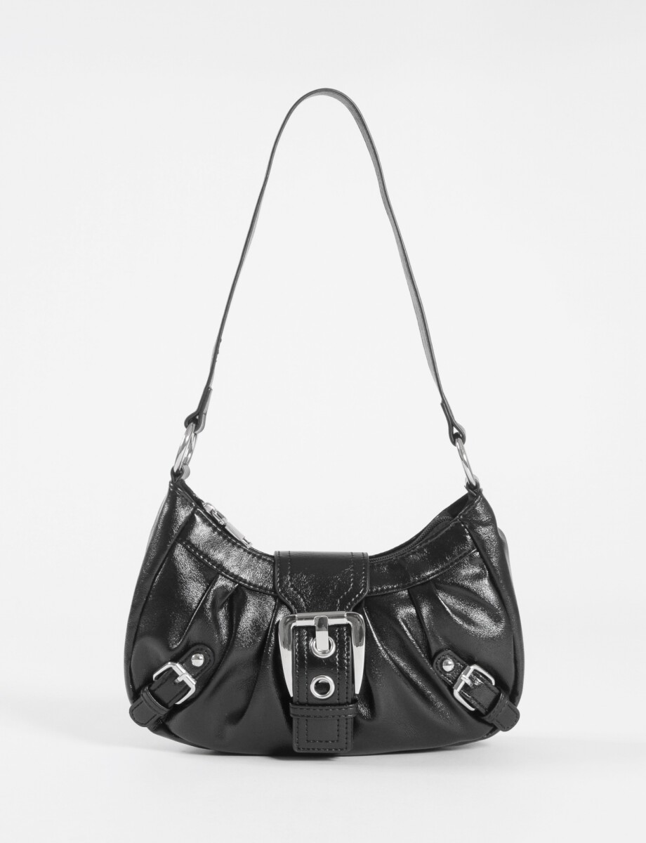 Cartera de hombro hebilla - negro 