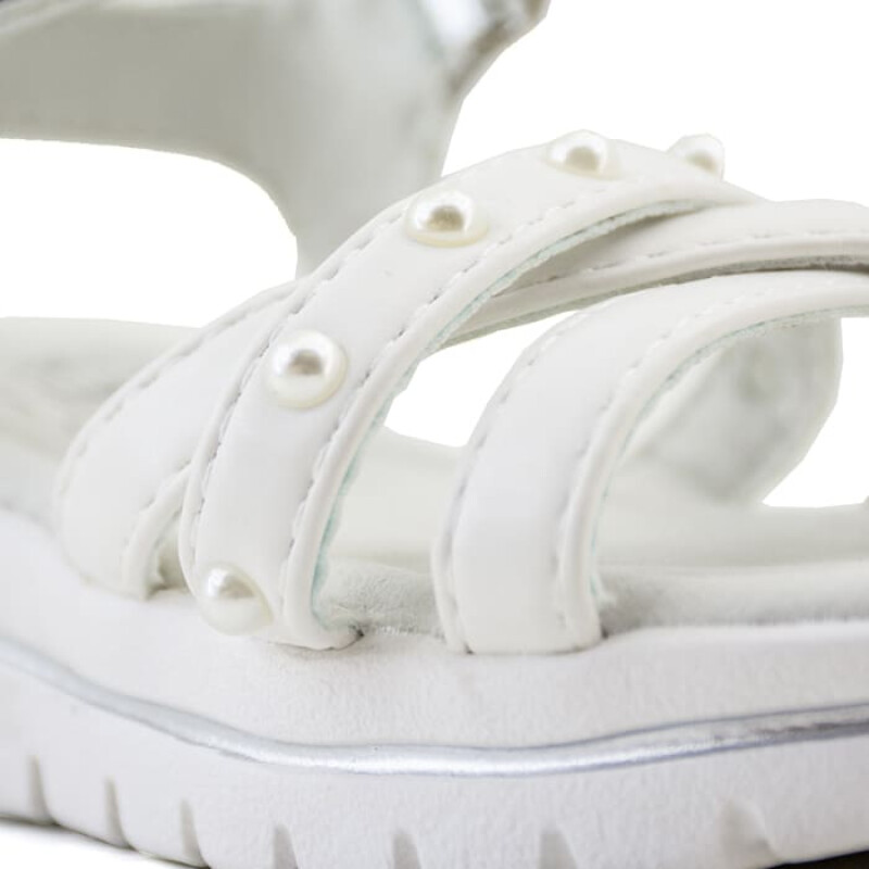 Sandalias Chill Sunday de Niños - CS SOFI Blanco-plateado