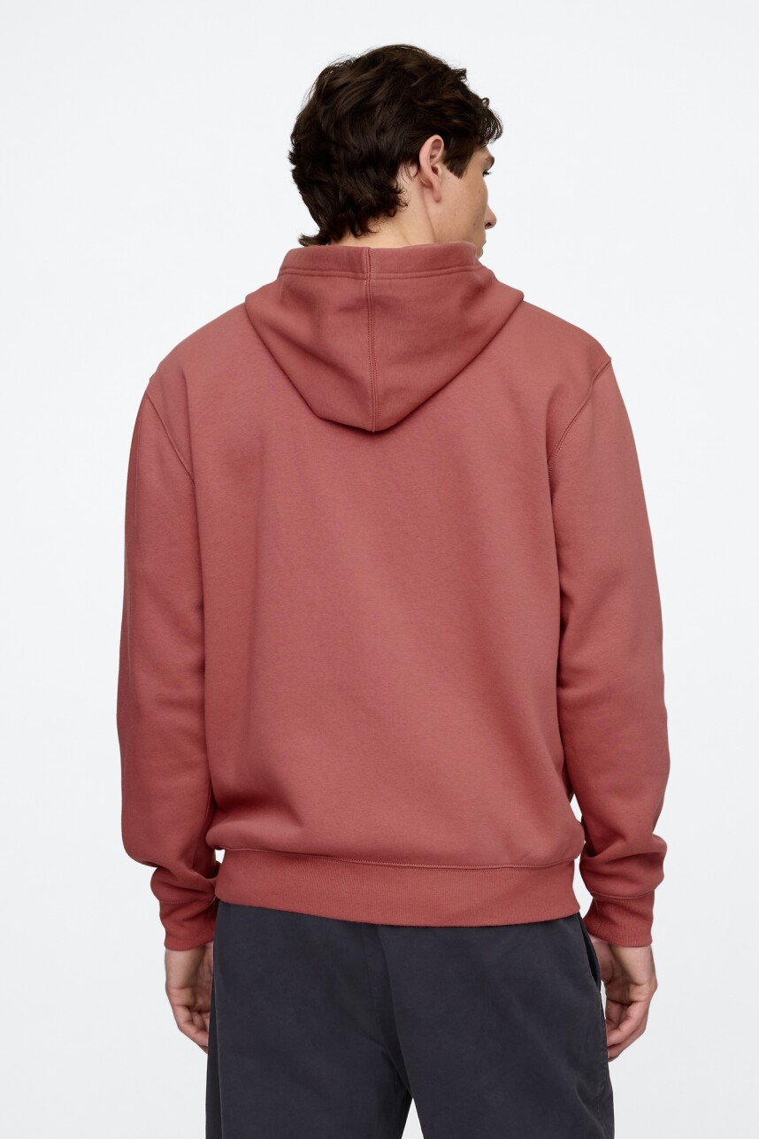 Canguro Logo Gap Con Cierre Hombre Washed Red