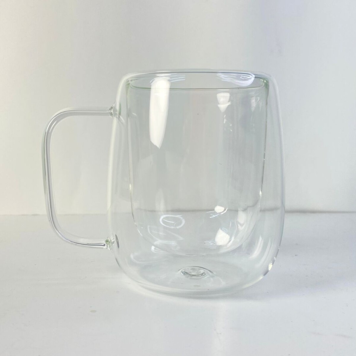 Taza doble fondo - Taza Vidrio Para Café 300 Ml 