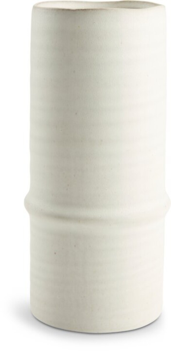 Jarrón EMANUEL Ø12xH25cm blanco 