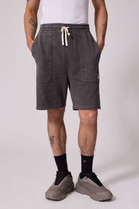BERMUDA FELPA AMIR DIXIE Gris Oscuro